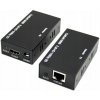 HDMI KONVERTOR / EXTENDER PO SIETI LAN, 60M, 3D, RJ45, PRENOS SIGNÁLU, PREDLŽOVAČ (VYSÍLAČ + PRIJÍMAČ)