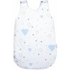 Baby Nellys Spací vak bavlna I love Boy modrá biela