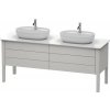Duravit Luv skrinka 173.3x57x74.3 cm kúpeľňová skrinka pod úmývadlo stojaca biela LU9567B3939