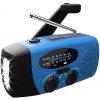 Verk 27285 Solárne rádio s dynamom, LED osvetlením a powerbankou modrej