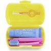 CURAPROX Travel set žltý (1x zubná kefka, 2x medzizubná kefka CPS, 1x zubná pasta 10 ml) 1x1 set