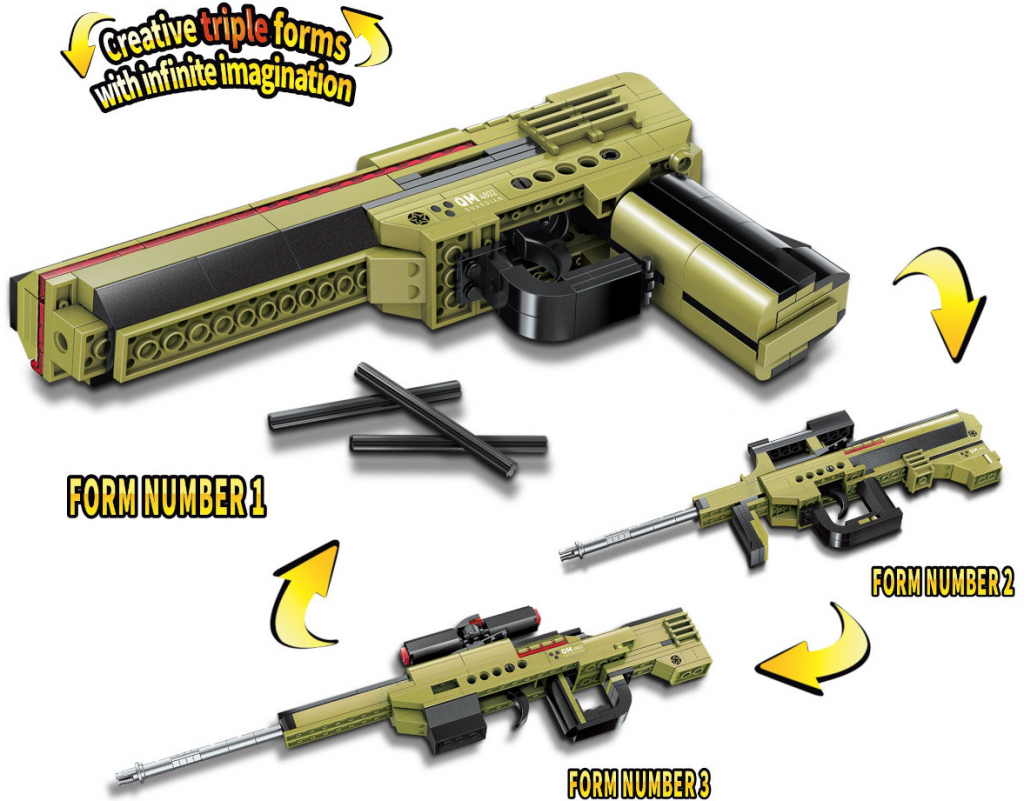 Qman Neobmedzené nápady 4802 Zbraň Dilemma 3v1