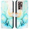 PROTEMIO 79792 ART MARBLE Peňaženkový kryt pre HTC U24 Pro GREEN