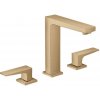 Hansgrohe Metropol - Umývadlová batéria s výpusťou Push-Open, 3-otvorová inštalácia, kefovaný bronz - 32515140