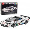 Stavebnica - športové auto kabriolet, biele, 348ks