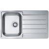 Alveus LINE 20 MAXIM Satin, veľký výpust 1089611 - Drez nerezový 860x500mm, vanička 340x420x160mm