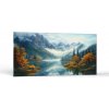 Ročné obdobia Hmlisté horské jazero | Obrazy Vintessia Rozmery panoráma: 60x120