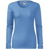 MALFINI Dámske tričko s dlhým rukávom Slim - Nebesky modrá | XS
