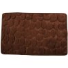MSV Kúpeľňová predložka Pebbles 40 × 60 cm hnedá
