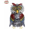 Dekorácia závesná plech Sova 33cm