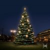 DECOLED Sada LED svetiel pre vianočné stromčeky 12-14 m vysoké, teplá biela s bleskom, dekory DZX0EFD08W