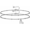 Swarovski e. set dvoch náramkov so srdiečkom Together seb5915