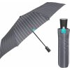 PERLETTI Time, Pánsky plnoautomatický skladací dáždnik Gessato / šedý, 26347