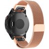 eses Milánsky ťah pre Garmin - Ružovo zlatý, QuickFit 20 mm