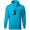 Volejbal náprah muž - Mikina pánska Cape s kapucňou - 2XL ( Svetlý tyrkys )