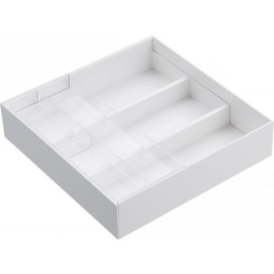 Priehradky do zásuvky Yamazaki Tower Desk Tray, biele