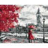 ZUTY Maľovanie podľa čísel MILUJÚCI PÁR V LONDÝNE Rámovanie bez rámu a bez vypnutia plátna Rozmer 80 x 100 cm