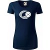 Florbal lopta - Dámske tričko z organickej bavlny Origin (GOTS) - M ( Tmavomodrá (takmer čierna) )