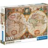 Stará mapa HQC 1000ks puzzle s plagátom - Clementoni