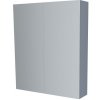 Mereo Kúpeľňová zrkadlová skrinka 60 cm, galerka, 2 x dvierka, Multidecor, Monumentálna sivá CN798G62MSO1