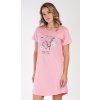 Vienetta Dámska nočná košeľa s krátkym rukávom Butterfly: lososová S