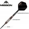 Sada steel šípok Mission Zero Bronze PVD 26g, 97,5% wolfram