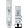 Silikonový řemínek Garmin 26mm (pro Garmin Fenix 8/7X/6X (51mm), Tactix aj.), bílý V1, QuickFit, 010-13281-01