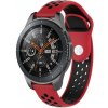 Silikónový remienok (šírka 22mm) – červeno-čierna – Huawei Watch GT / GT2 / Samsung Watch 46mm / Gear S3 / Vivoactive 4
