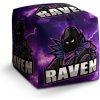 Sablio Taburet Cube FORTNITE RAVEN Fialová búrka: 40x40x40 cm