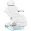 Elektrické kozmetické kreslo SILLON Luxury 3 motory biele nožný ovládač