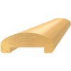 drevený profil ø 65 x 25 x 3000 mm, buk, brúsený bez náteru
