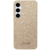 Guess Kryt mobil PC/TPU Glitter Flakes Metal Logo Zadný Kryt Samsung Galaxy S24+ Gold GUHCS24MHGGSHD