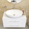 Aquatek ABBA oválne umývadlo z liateho mramoru 59,6 × 13,3 × 39,8 cm A15140221