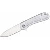 CIVIVI Elementum Polished Clear Lexan Handle Satin Finished D2 Blade Liner Lock C907A-7
