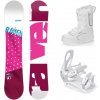 Raven Style Pink snowboard + Raven S230 White vázání + Raven Pearl white boty - 150 cm + vázání S/M (EU 37-42)