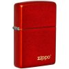 Benzínový zapalovač ZIPPO Metallic Red Zippo Logo