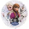Fóliový holografický balónik Frozen - Anna a Elsa s Olafom 45 cm - Nebalený