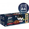 Felix Tasty Shreds hhovädzie, kurča, kačica, morka v šťave 44 x 80 g