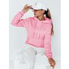 Dámska základná mikina s kapucňou Dstreet BY0155 Farba: Ružová, Veľkosť: M