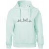 EKG rodina a dvaja chlapci - Oversized mikina dámská Moon - kratšia + širšia - 2XL ( Frost )