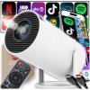 FILMOVÝ PROJEKTOR MULTIMEDIÁLNY ANDROID TV WIFI PRENOSNÝ BLUETOOTH