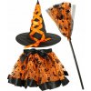 ZA4806 PO Halloweensky Čarodejnica Oranžová