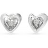 Guess Krásne oceľové náušnice Srdcia Beloved JUBE05024JWRHT/U