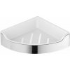 AQUALINE SB109 Samba rohová polica do sprchy, 21,8 x 6,3 x 21,8 cm, leštená nehrdzavejúca oceľ