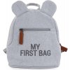 Childhome Detský batoh My First Bag Canvas Grey 24x8x20 sivá