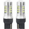 AMIO LED žiarovka 1156 CAN-BUS 24× SMD 3030 T20 7440 w21w 12 V/24 V biela 5600 K, sada 2 ks 5903293011737