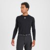 SPORTFUL Cyklistické tričko s dlhým rukávom - MERINO LS - čierna XL
