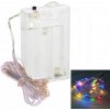 Dampod LED svetelná reťaz drôt 30 LED na batérie 4,5 V 1,2 W vnutorný multicolor