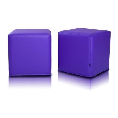 EMI taburetka kocka fialová