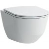 LAUFEN PRO A WC misa závesná Rimless 53 x 36 cm biela + sedátko slim Soft Close 820966000001+898966000001